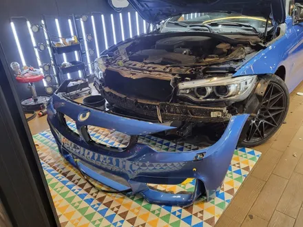 시흥 BMW 4시리즈 사틴다크그레이 랩핑으로 기분 전환 / 시흥시 월곶동