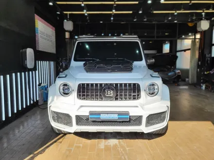 경기도 시흥 지바겐 브라부스(BRABUS) 올 튜닝 사틴화이트로 전체 랩핑 / 시흥시 월곶동