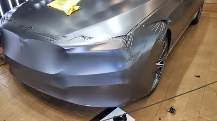 경기도 시흥 랩핑 BMW 5시리즈 에이버리 사틴다크그레이&크롬죽이기 랩핑 완료! / 시흥시 월곶동