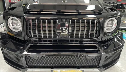 경기도 시흥 지바겐 브라부스(BRABUS) 올 튜닝 사틴화이트로 전체 랩핑 / 시흥시 월곶동
