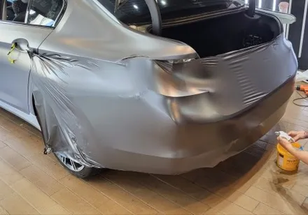 경기도 시흥 랩핑 BMW 5시리즈 에이버리 사틴다크그레이&크롬죽이기 랩핑 완료! / 시흥시 월곶동