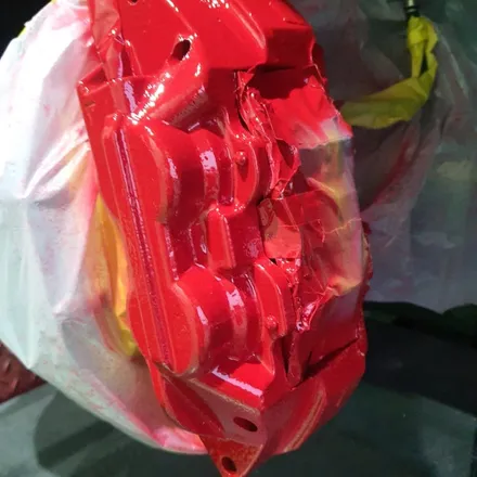 쉐보레 콜로라도 17인치 블랙무광도색&레드 캘리퍼도색 / 동해시 단봉동