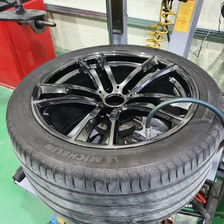 BMW x5 20인치 수리후 고스트크롬 도색 / 동해시 단봉동
