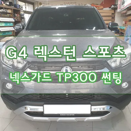 [G4 렉스턴스포츠] 넥스가드 TP300 썬팅/틴팅 시공 / 경기 김포