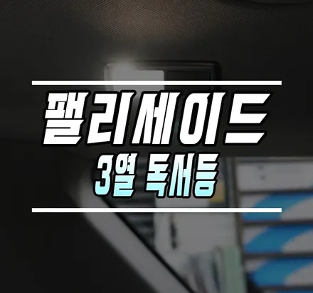[팰리세이드] 3열 독서등 / 실내등 설치 작업 / 김포,일산,고양