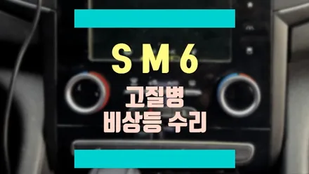 SM6/QM6 고질병인 비상등 고장을 수리로 해결할 수 있습니다. / 경기 김포