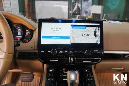 [포르쉐 카이엔] 수입차 외제차 안드로이드 올인원 내비게이션 설치 전문점 // 케이엔오토웍스 김포 / 김포,일산,고양