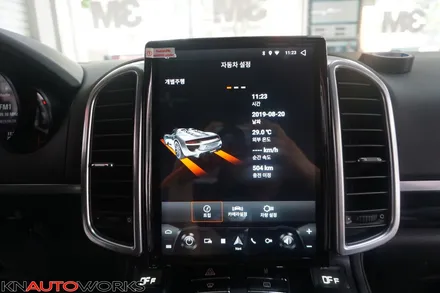 [포르쉐 카이엔958] 10.4인치 안드로이드 올인원 버티칼타입 모니터 장착 / 김포,일산,고양
