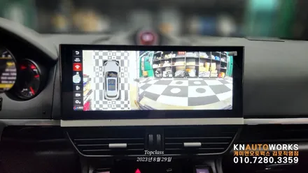 [포르쉐 카이엔] 안드로이드 올인원과 3D어라운드뷰 그리고 크로노 시계 패키지 / 포르쉐 / 카이엔 / 김포,일산,고양