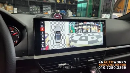 [포르쉐 카이엔] 안드로이드 올인원과 3D어라운드뷰 그리고 크로노 시계 패키지 / 포르쉐 / 카이엔 / 김포,일산,고양