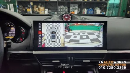 [포르쉐 카이엔] 안드로이드 올인원과 3D어라운드뷰 그리고 크로노 시계 패키지 / 포르쉐 / 카이엔 / 김포,일산,고양