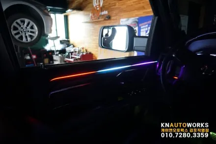 [닷지 RAM(램)] 비노출 레인보우 RGB LED 엠비언트 라이트 작업 김포 / 김포,일산,고양