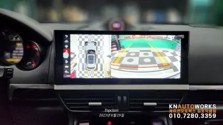 [포르쉐 카이엔] 안드로이드 올인원과 3D어라운드뷰 그리고 크로노 시계 패키지 / 포르쉐 / 카이엔 / 김포,일산,고양