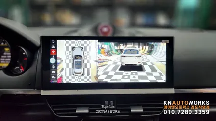 [포르쉐 카이엔] 안드로이드 올인원과 3D어라운드뷰 그리고 크로노 시계 패키지 / 포르쉐 / 카이엔 / 김포,일산,고양