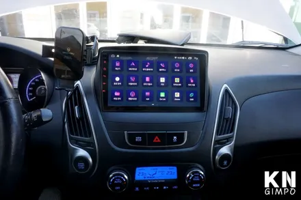 [투싼ix] 모터스밸류 안드로이드 올인원 내비게이션 설치 작업 // 케이엔오토웍스 김포 / 김포,일산,고양