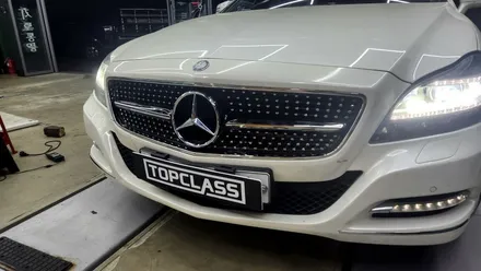 벤츠 W218 CLS 다이아몬드 그릴 교체로 드레스업하기! / 경기 김포