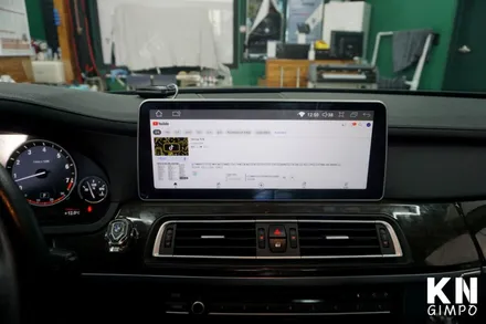[BMW 7시리즈] 12.3인치 대화면 안드로이드 올인원 내비게이션 설치 작업 // 케이엔오토웍스 김포 / 김포,일산,고양