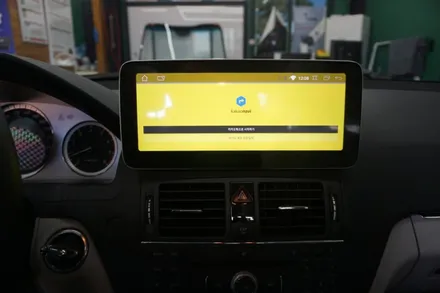 [벤츠 C클래스 W204] 10.25인치 와이드 안드로이드 올인원 내비게이션 설치 작업 // 케이엔오토웍스 김포 / 김포,일산,고양