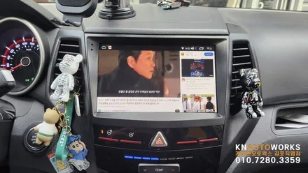 [티볼리 에어] CDT A1 안드로이드 올인원 설치 작업 김포 케이엔오토웍스 탑클래스 / 김포,일산,고양
