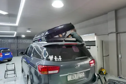 기아 올뉴카니발 일체형 루프박스 장착~ (캠핑 다니실땐 루프박스 딱이죠!) / 부산, 기장, 양산