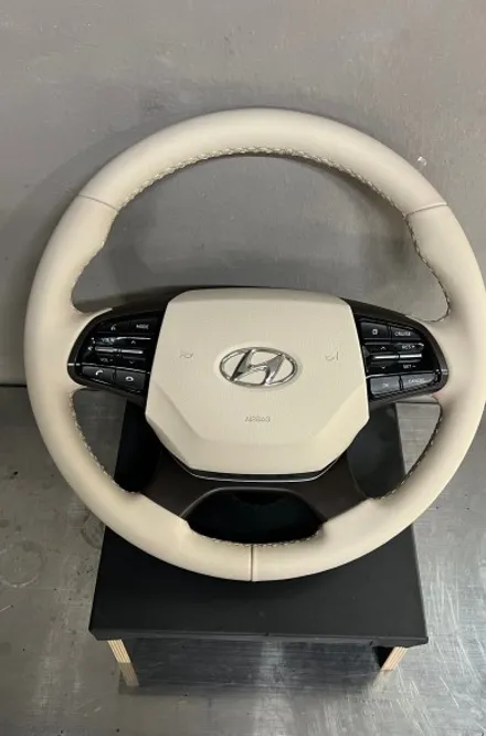 현대 그랜저IG 부산 핸들 커스텀 (핸들과 에어백 깔맞춤 커스텀 해드렸어요!) / 부산, 기장, 양산