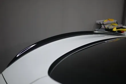 벤츠 C43 AMG 쿠페 포인트 랩핑 (흰차에 블랙랩핑지로 포인트를 살짝 줘볼까요?) / 부산, 기장, 양산