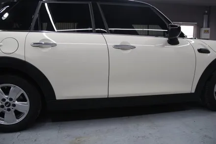 BMW 미니 5도어 조수석 후도어 패널 교환 작업 (판금도색 작업의뢰도 가능하세요~) / 부산, 기장, 양산