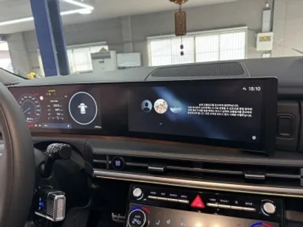 현대 디올뉴싼타페 MX5 액정보호필름 시공 (무광PPF를 이용한 지문방지, 저반사제품입니다!) / 부산, 기장, 양산