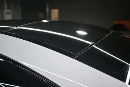벤츠 C43 AMG 쿠페 포인트 랩핑 (흰차에 블랙랩핑지로 포인트를 살짝 줘볼까요?) / 부산, 기장, 양산