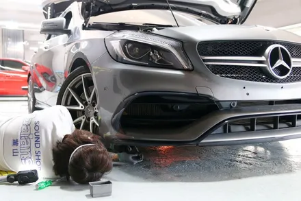 벤츠 A45 AMG 부산랩핑 (3M1080-GP258 Gloss Plum Explosion + 사이드미러 수전사까지!) / 부산, 기장, 양산