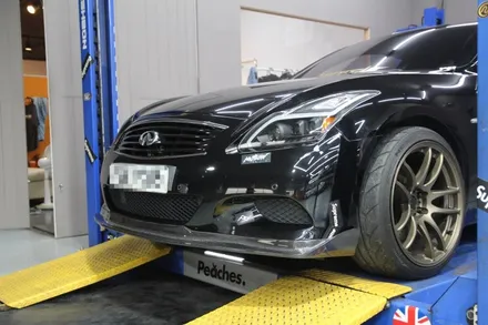 인피니티 G37 쿠페 GTR 스타일 라이트 교체 그리고 카본프런트립 장착까지.. (라이트 바꾸고 PPF도 해드렸어요~) / 부산, 기장, 양산
