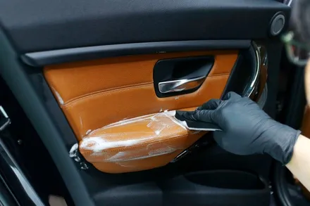 BMW 320d 가죽시트 크리닝 (브라운시트 때벗겨보기~) / 부산, 기장, 양산