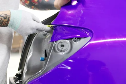 벤츠 A45 AMG 부산랩핑 (3M1080-GP258 Gloss Plum Explosion + 사이드미러 수전사까지!) / 부산, 기장, 양산