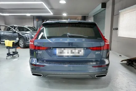 볼보 V60 페인트 날림으로 인한 광택 유리막코팅 재시공 작업 (서걱거리는 도장면 새단장 했어요~!) / 부산, 기장, 양산