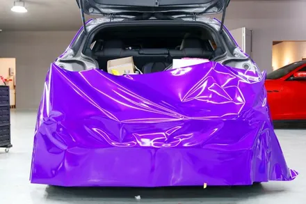 벤츠 A45 AMG 부산랩핑 (3M1080-GP258 Gloss Plum Explosion + 사이드미러 수전사까지!) / 부산, 기장, 양산
