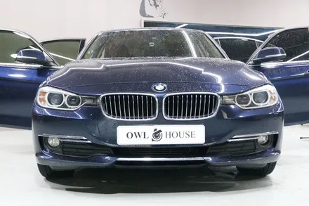 BMW 320d 가죽시트 크리닝 (브라운시트 때벗겨보기~) / 부산, 기장, 양산