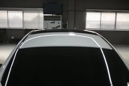 벤츠 C43 AMG 쿠페 포인트 랩핑 (흰차에 블랙랩핑지로 포인트를 살짝 줘볼까요?) / 부산, 기장, 양산