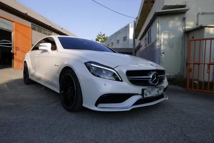 벤츠 CLS63AMG 광택 유리막코팅 그리고 실내클리닝 (판금도색 휠복원까지 한방에 시공 끝!) / 부산, 기장, 양산