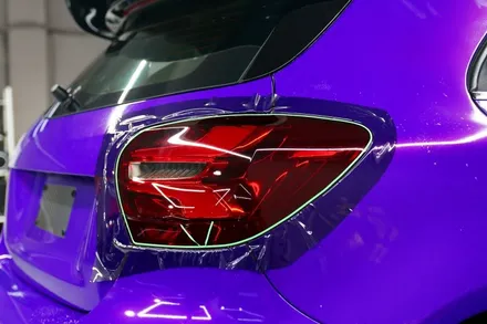 벤츠 A45 AMG 부산랩핑 (3M1080-GP258 Gloss Plum Explosion + 사이드미러 수전사까지!) / 부산, 기장, 양산