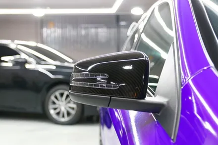 벤츠 A45 AMG 부산랩핑 (3M1080-GP258 Gloss Plum Explosion + 사이드미러 수전사까지!) / 부산, 기장, 양산