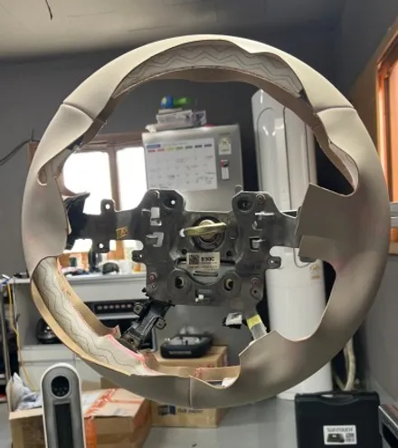 현대 그랜저IG 부산 핸들 커스텀 (핸들과 에어백 깔맞춤 커스텀 해드렸어요!) / 부산, 기장, 양산