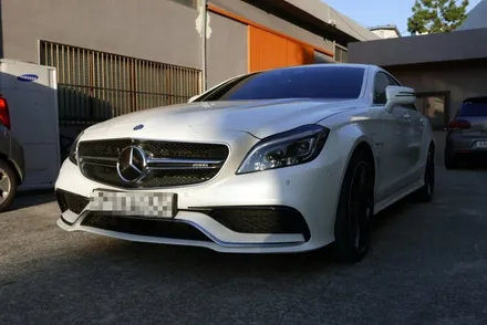 벤츠 CLS63AMG 광택 유리막코팅 그리고 실내클리닝 (판금도색 휠복원까지 한방에 시공 끝!) / 부산, 기장, 양산