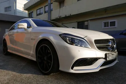 벤츠 CLS63AMG 광택 유리막코팅 그리고 실내클리닝 (판금도색 휠복원까지 한방에 시공 끝!) / 부산, 기장, 양산