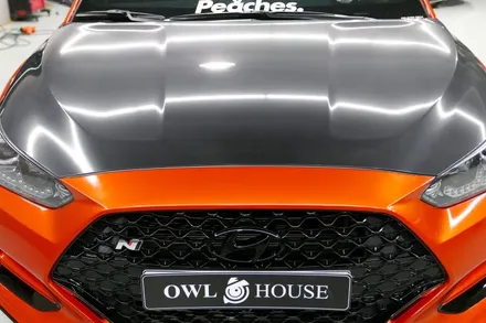 현대 벨로스터N 부산 랩핑 (3M1080-G364 Gloss Fiery Orange 그리고 카본 PPF) / 부산, 기장, 양산