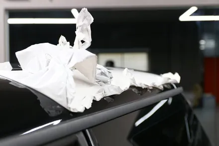 BMW 미니쿠퍼S 포인트 랩핑 (낡은 데칼을 버리고 새롭게 블랙라인 데칼로!) / 부산, 기장, 양산