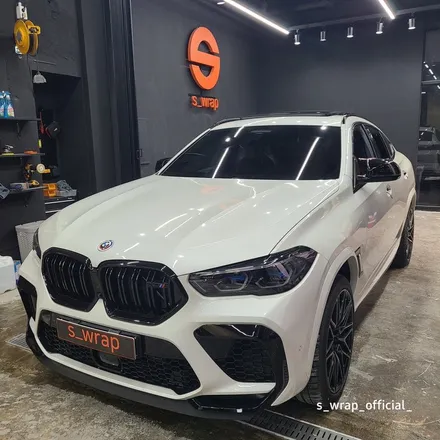 수원PPF - BMW X6 M - 블랙PPF 전체랩핑 탑클래스 필름 시공 / 영통구 원천동