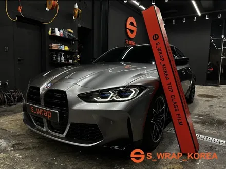 수원랩핑 - BMW M3 (G80) - 리퀴드 실버 전체랩핑 & 에스랩 PPF Full & 윈드실드 / 영통구 원천동