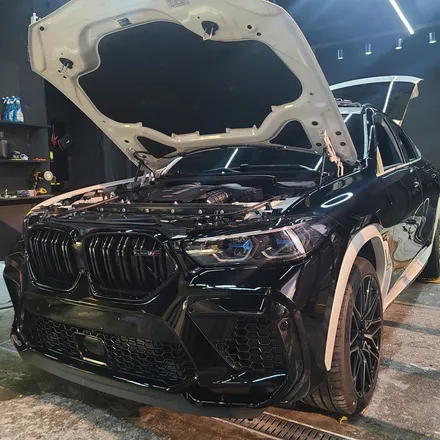 수원PPF - BMW X6 M - 블랙PPF 전체랩핑 탑클래스 필름 시공 / 영통구 원천동