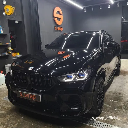 수원PPF - BMW X6 M - 블랙PPF 전체랩핑 탑클래스 필름 시공 / 영통구 원천동