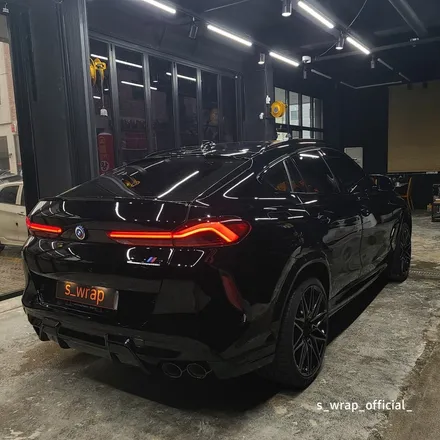 수원PPF - BMW X6 M - 블랙PPF 전체랩핑 탑클래스 필름 시공 / 영통구 원천동